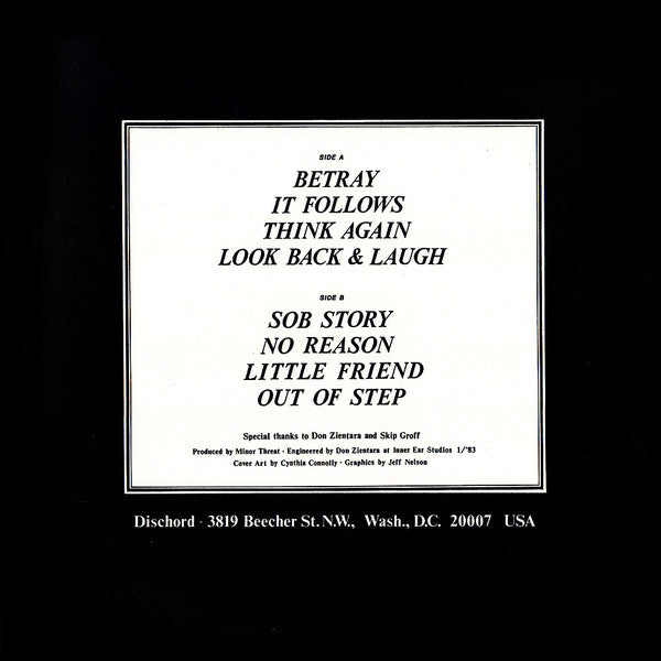Minor Threat : Out Of Step (12",33 ⅓ RPM,EP,Remastered,Repress)