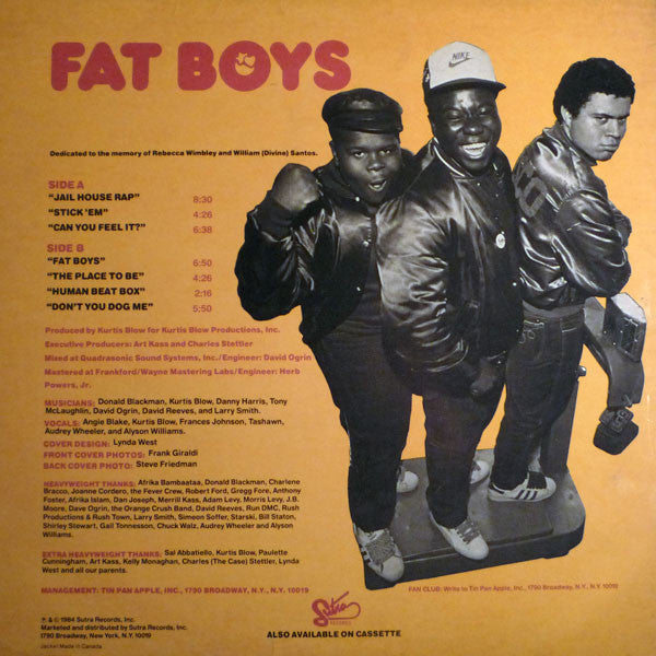 Fat Boys : Fat Boys (LP,Album)