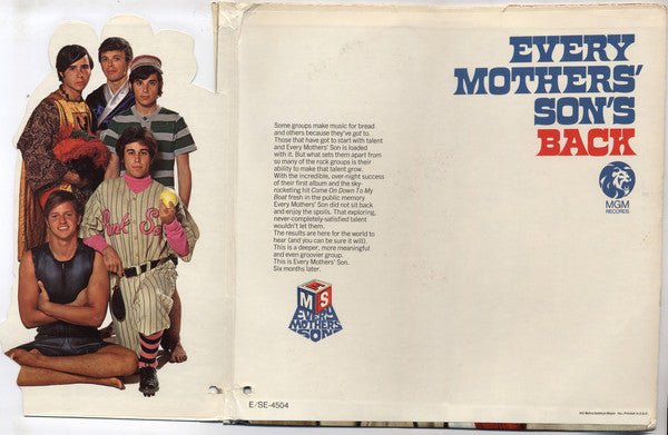 Every Mothers' Son : Every Mothers' Son's Back (LP,Album,Stereo)