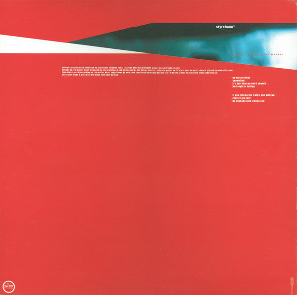 Styrofoam : A Short Album About Murder (LP,Album)