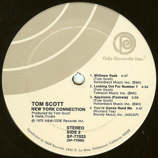 Tom Scott : New York Connection (LP,Album)