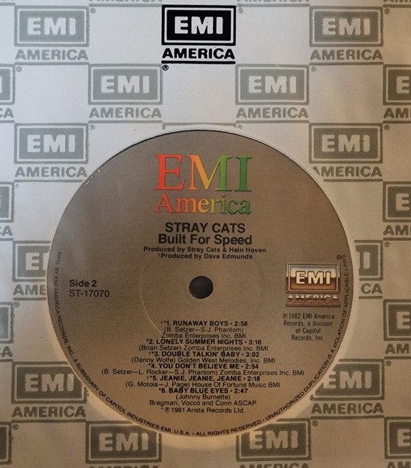 Stray Cats : Built For Speed (LP,Album)