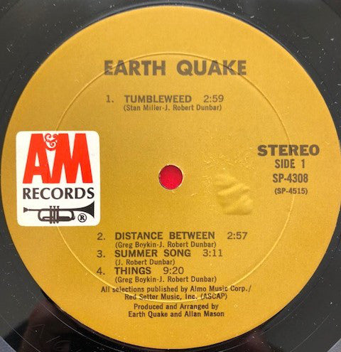 Earth Quake (2) : Earth Quake (LP,Album)
