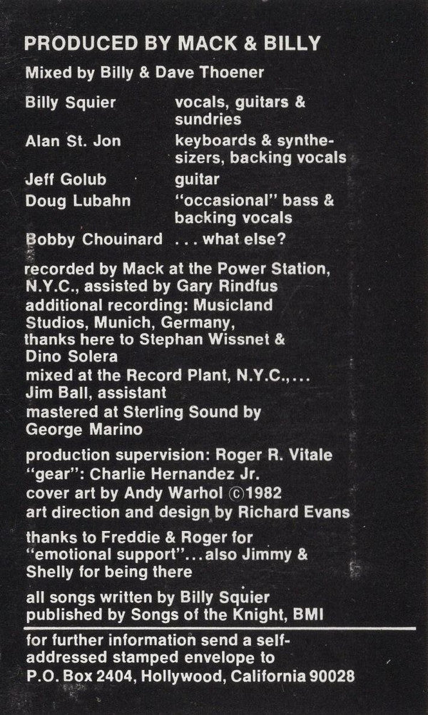 Billy Squier : Emotions In Motion (Album)