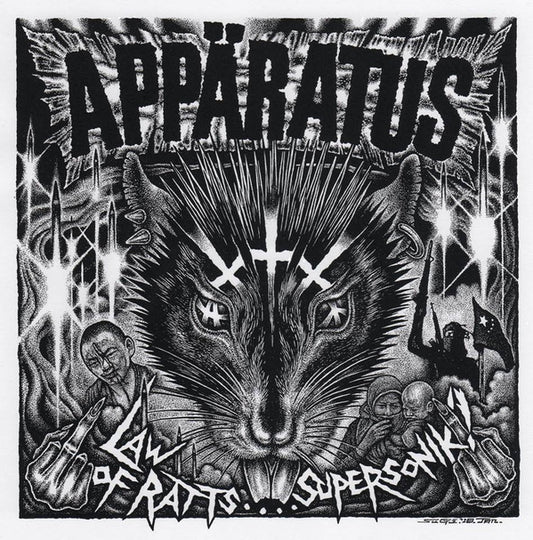 Appäratus / Svart Ut : Law Of Ratts.... Supersonik ? / Risken Att Köpa En Splitt Vinylskiva (12",45 RPM)