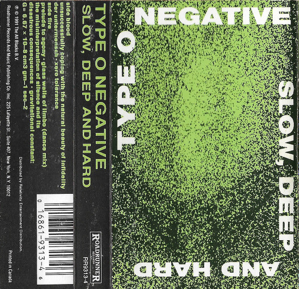 Type O Negative : Slow, Deep And Hard (Album,Stereo)