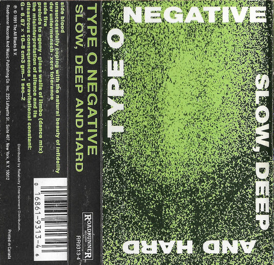 Type O Negative : Slow, Deep And Hard (Album,Stereo)