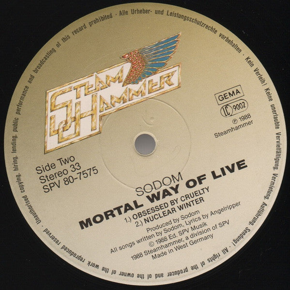 Sodom : Mortal Way Of Live (LP,Album,Stereo)
