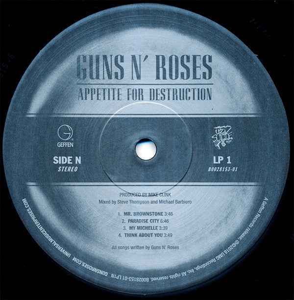 Guns N' Roses : Appetite For Destruction (LP)
