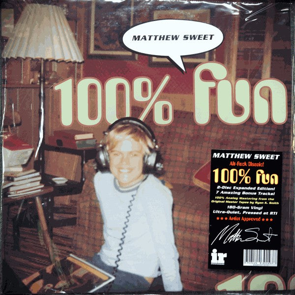 Matthew Sweet : 100% Fun (LP,Album,Reissue)