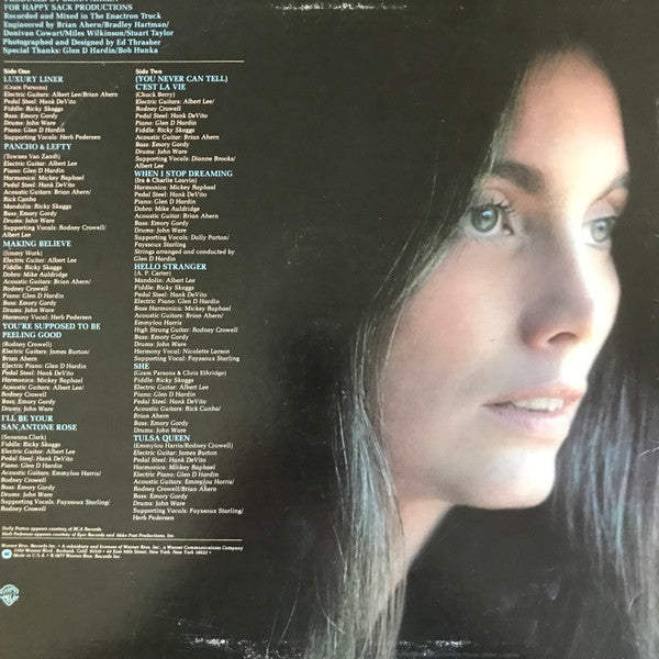 Emmylou Harris : Luxury Liner (LP,Album,Club Edition)