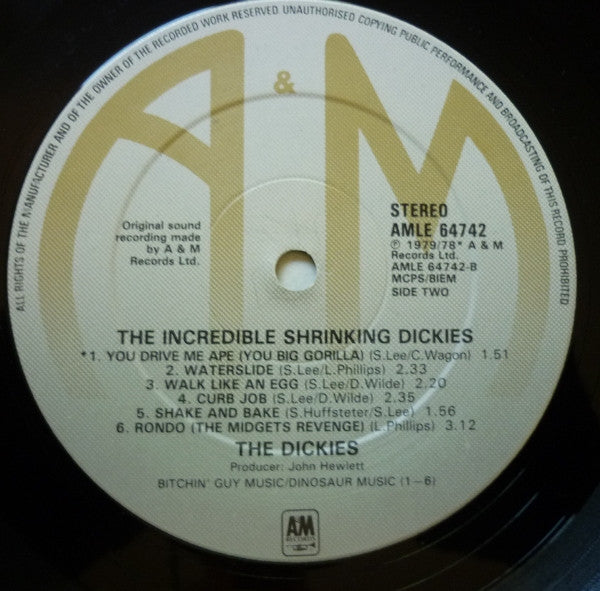 Dickies, The : The Incredible Shrinking Dickies (Album,LP)