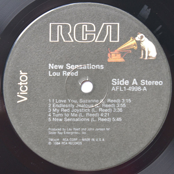 Lou Reed : New Sensations (LP,Album,Stereo)