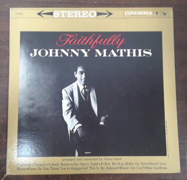 Johnny Mathis : Faithfully (LP,Album,Repress,Stereo)