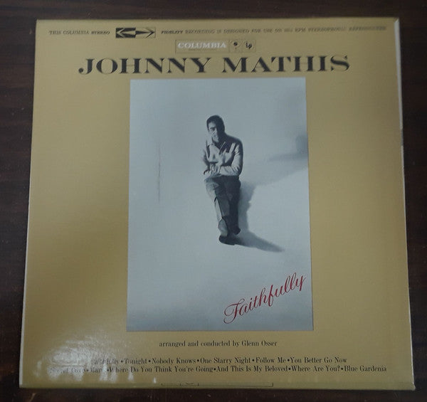 Johnny Mathis : Faithfully (LP,Album,Repress,Stereo)