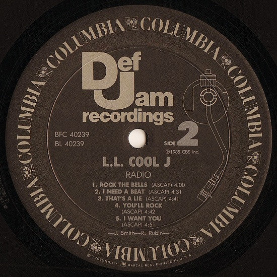 LL Cool J : Radio (LP,Album,Repress)