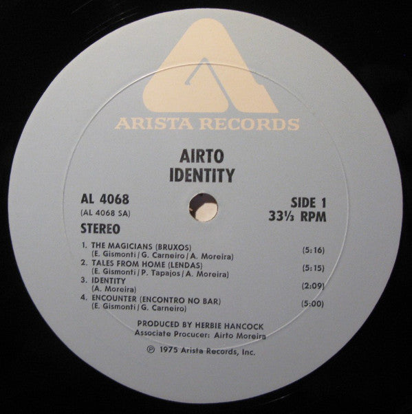 Airto Moreira : Identity (LP,Album)
