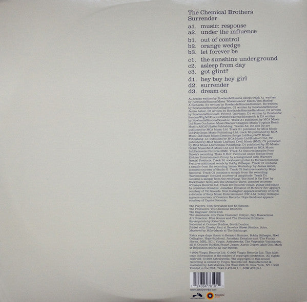 Chemical Brothers, The : Surrender (LP,Album)