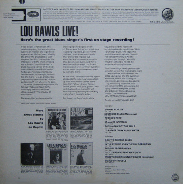 Lou Rawls : Live! (LP,Album,Stereo)