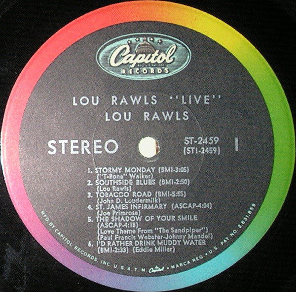 Lou Rawls : Live! (LP,Album,Stereo)