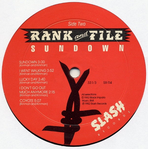 Rank & File : Sundown (LP,Album)