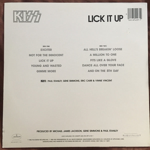 Kiss : Lick It Up (LP,Album)