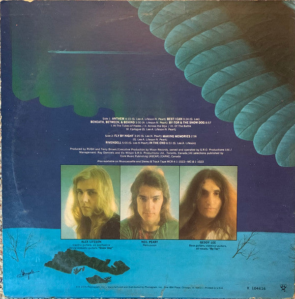 Rush : Fly By Night (LP,Album,Club Edition)