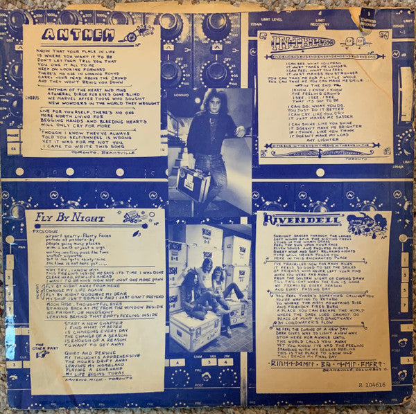 Rush : Fly By Night (LP,Album,Club Edition)