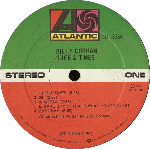 Billy Cobham : Life & Times (LP,Album)