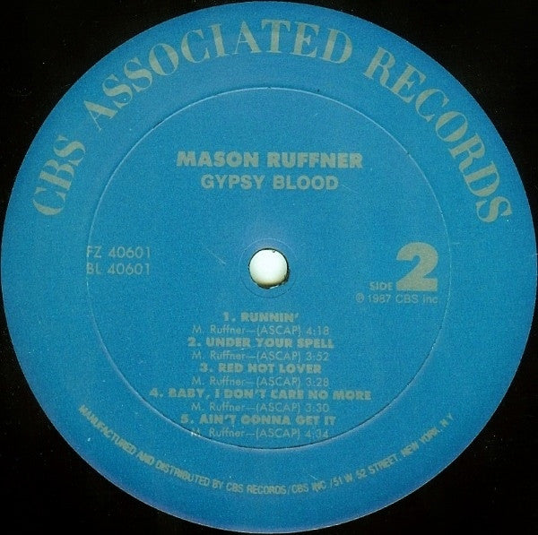 Mason Ruffner : Gypsy Blood (LP,Album)