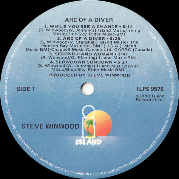 Steve Winwood : Arc Of A Diver (LP,Album)