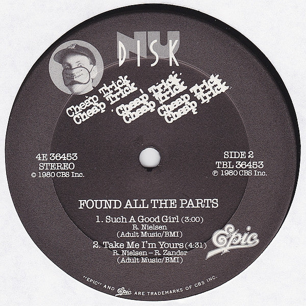 Cheap Trick : Found All The Parts (10",EP)