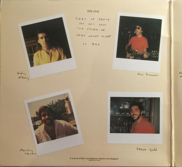 Paul McCartney : Pipes Of Peace (LP,Album,Stereo)