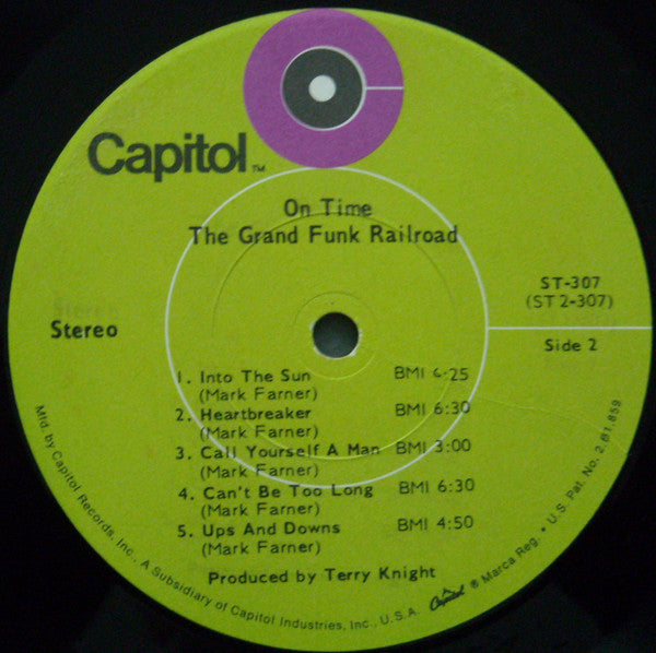 Grand Funk Railroad : On Time (LP,Album)