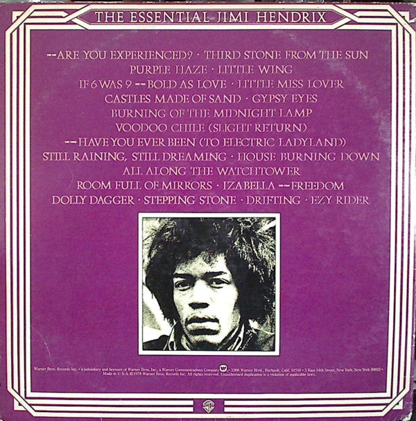 Jimi Hendrix : The Essential Jimi Hendrix (LP,Compilation,Stereo)