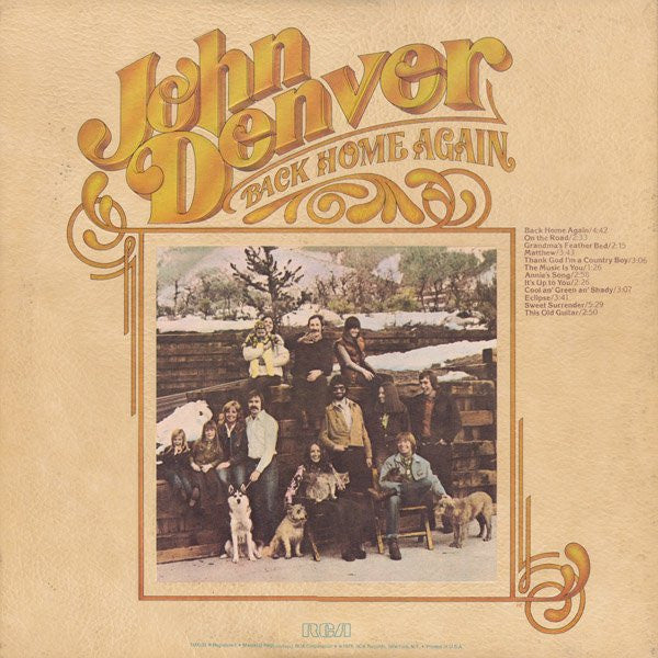 John Denver : Back Home Again (LP,Album)