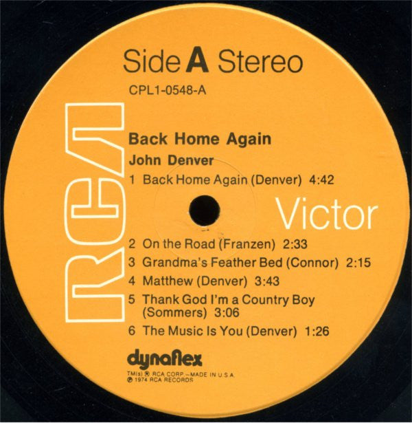 John Denver : Back Home Again (LP,Album)