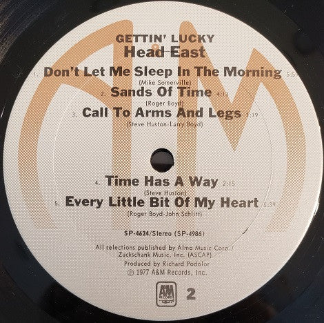 Head East : Gettin' Lucky (LP,Album,Stereo)