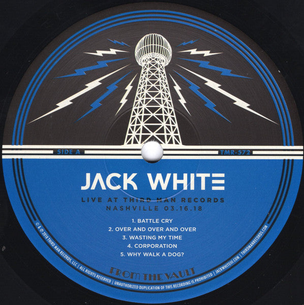 Jack White (2) : Live At Third Man Records - Nashville & Cass Corridor (LP)