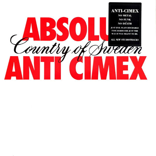 Anti Cimex : Absolut Country Of Sweden (LP,Album)