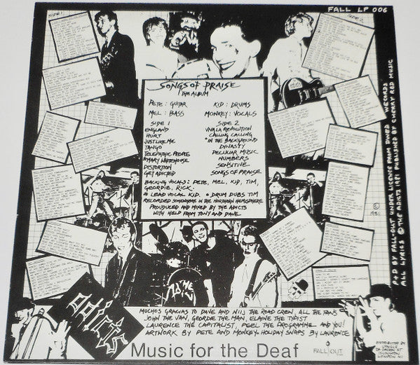 Adicts, The : Songs Of Praise (LP,Album,Reissue)