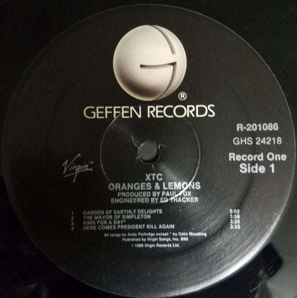 XTC : Oranges & Lemons (LP,Album,Club Edition)