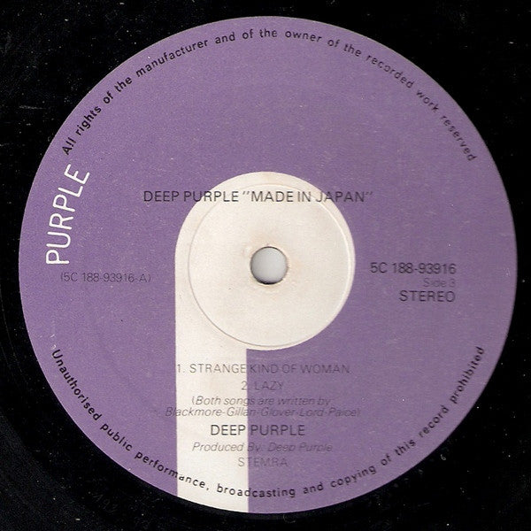 Deep Purple : Made In Japan (LP,Album)