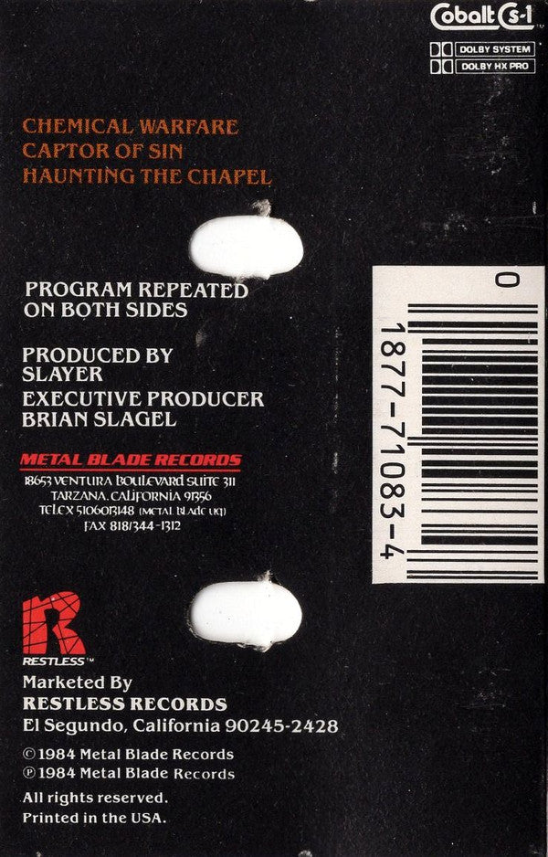 Slayer : Haunting The Chapel (EP)
