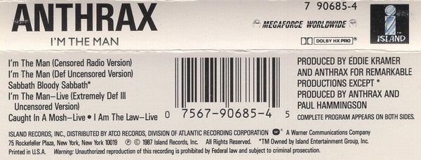 Anthrax : I'm The Man (EP)