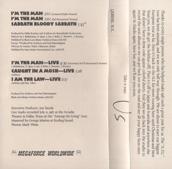 Anthrax : I'm The Man (EP)