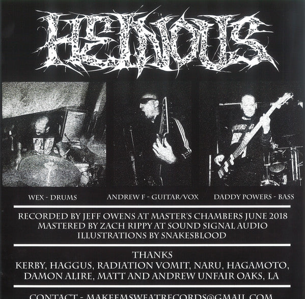 Heinous (2) : The Basement (12",45 RPM,Album)