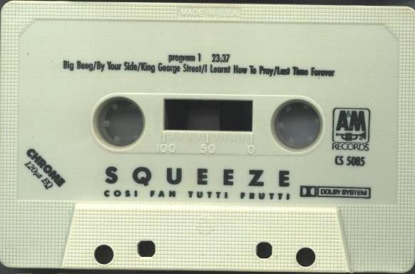 Squeeze (2) : Cosi Fan Tutti Frutti (Album)