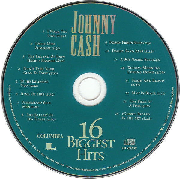 Johnny Cash : 16 Biggest Hits (HDCD,Compilation)