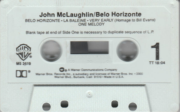 John McLaughlin : Belo Horizonte (Album)